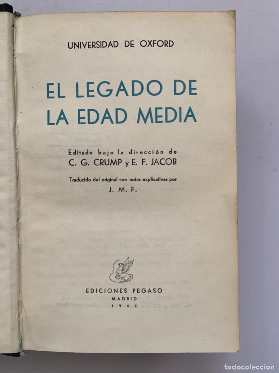 Libros de segunda mano: El Legado de la Edad Media (Bols 6) - Foto 2