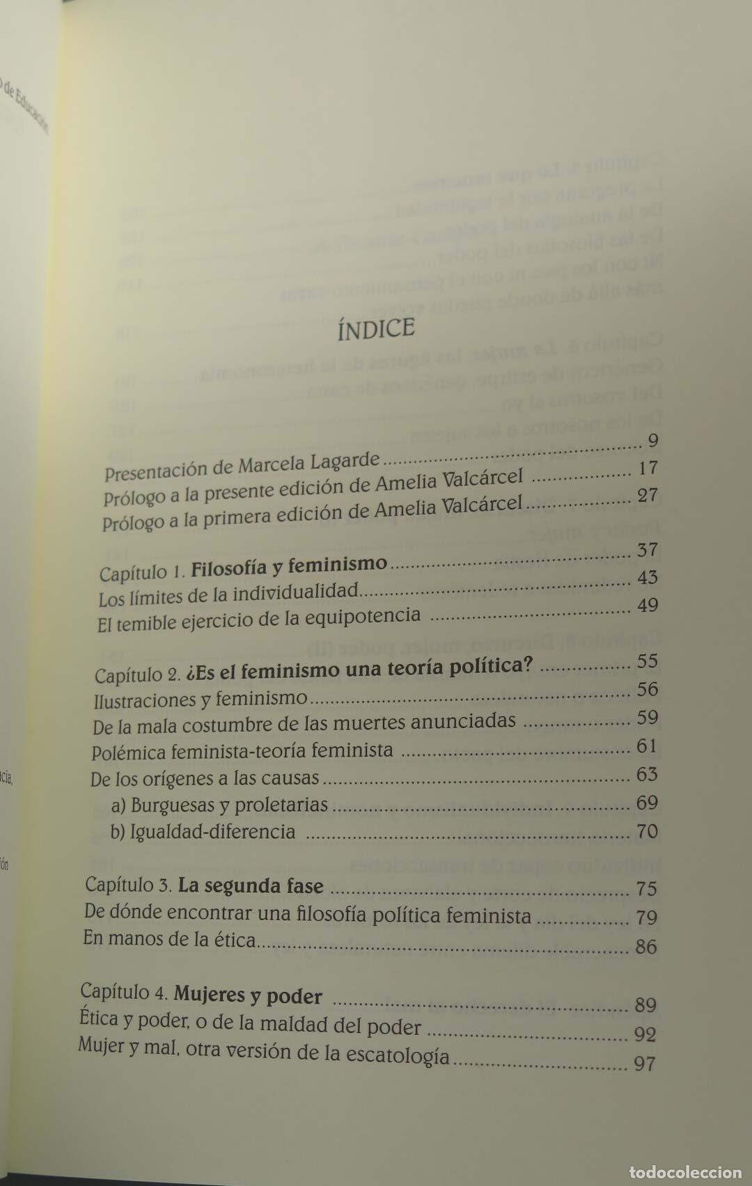 Libros de segunda mano: Sexo y filosofia sobre mujer y poder. Valcarcel - Foto 2