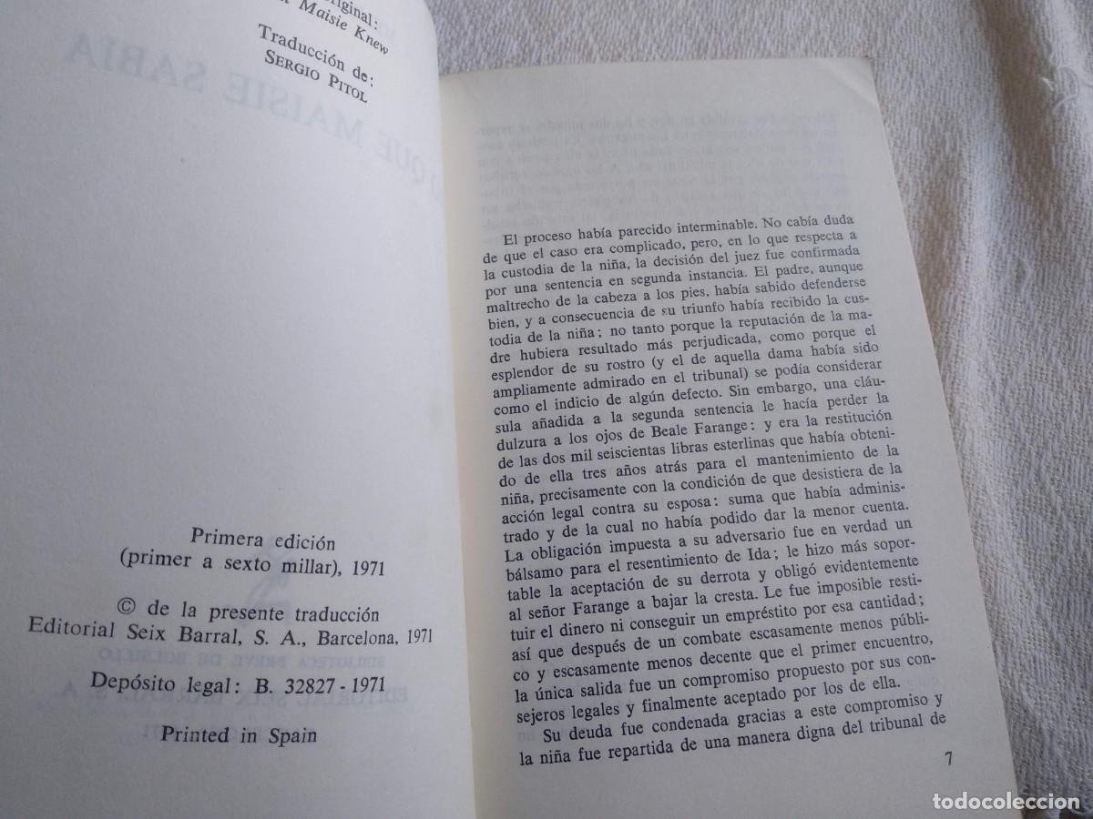 Libros de segunda mano: Henry James, lo que maisie sab&iacute;a - Foto 2