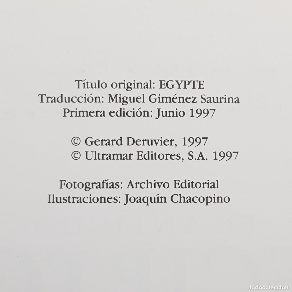 Libros de segunda mano: EL ANTIGUO EGIPTO - GERARD DERUVIER - IBERLIBRO - 1997 / CAA 25.799 - Foto 4