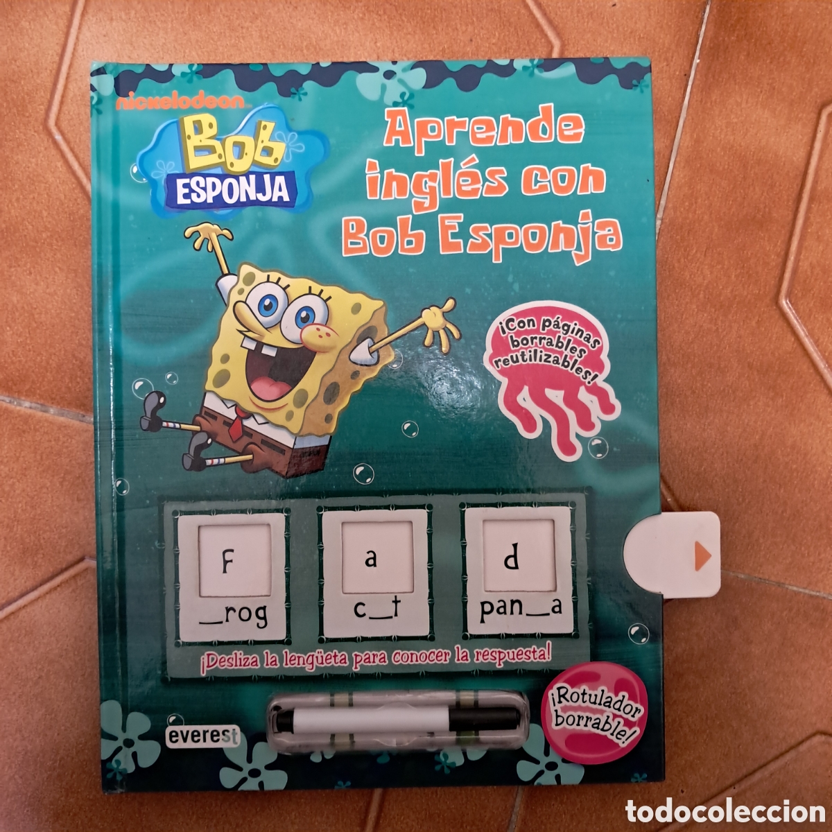 Libros de segunda mano: Aprende ingl&eacute;s con bob esponja. Con rotulador borrable. (2012 everest nickelodeon) - Foto 2