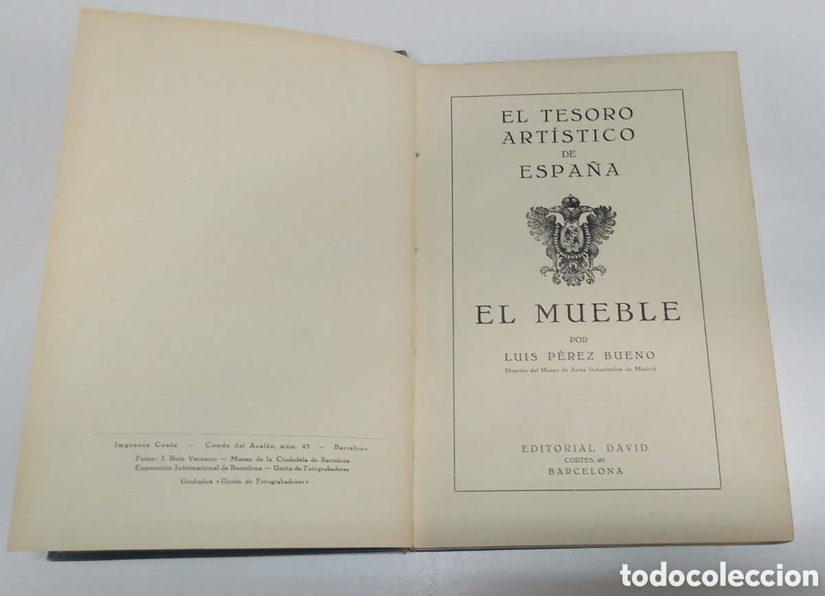 Libros de segunda mano: El tesoro art&iacute;stico de Espa&ntilde;a. El mueble - Foto 2