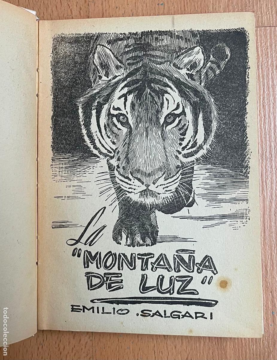 Libros de segunda mano: SALGARI La monta&ntilde;a de luz, Molino - Foto 2