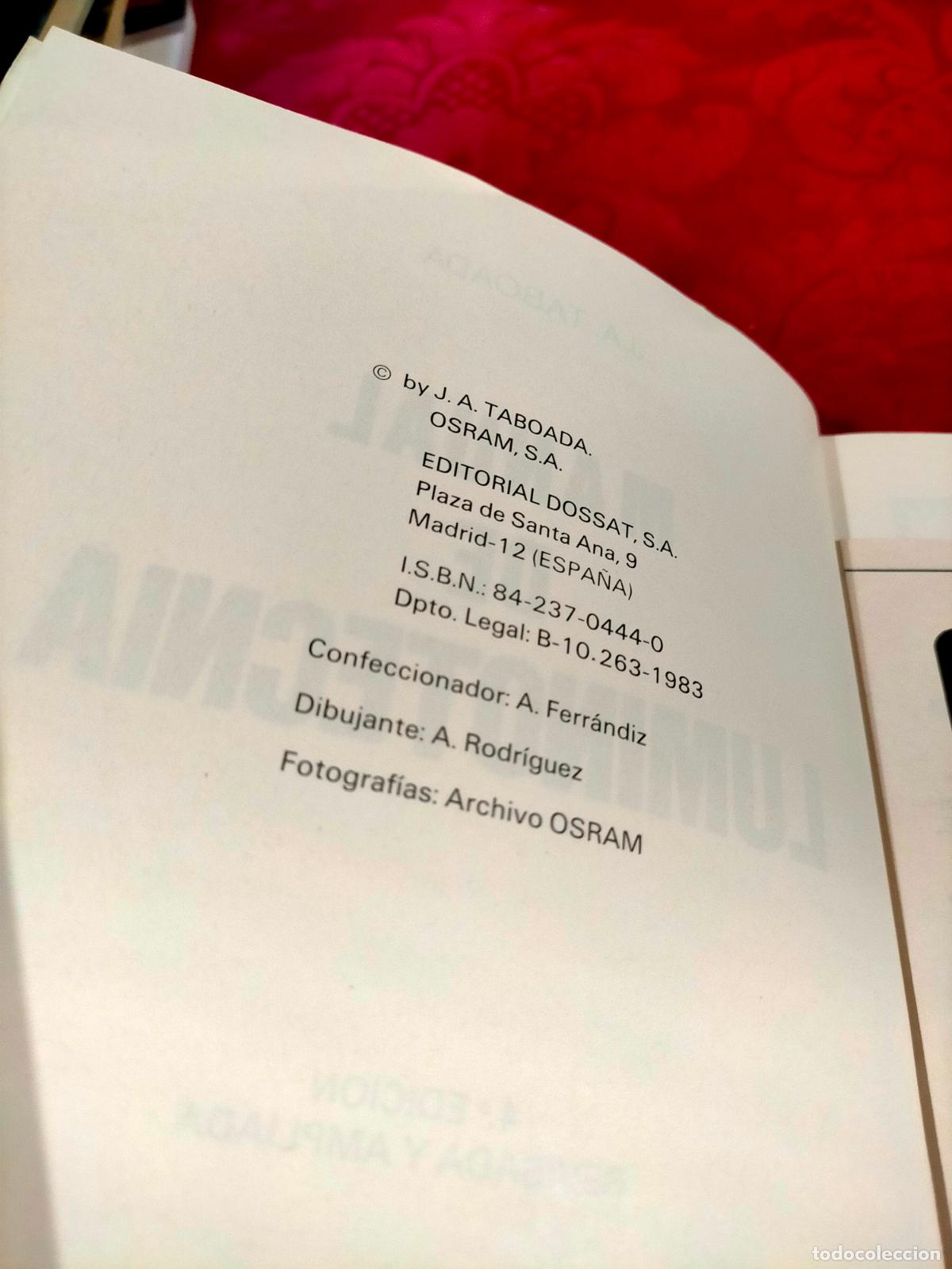 Libros de segunda mano: Manual de luminotecnia Osram editorial dossat J.A. Taboada - Foto 3