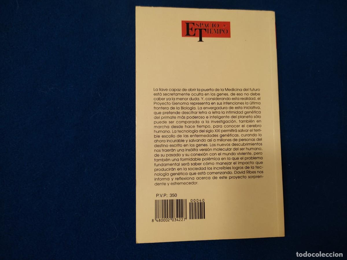 Libros de segunda mano: Proyecto Genoma David Rives Ediciones Espacio y Tiempo 1992. - Foto 3