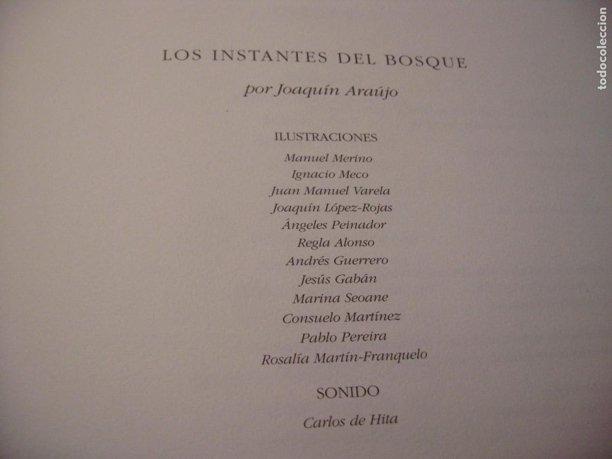 Libros de segunda mano: LOS INSTANTES DEL BOSQUE. JOAQUIN ARAJU. 1995. - Foto 5