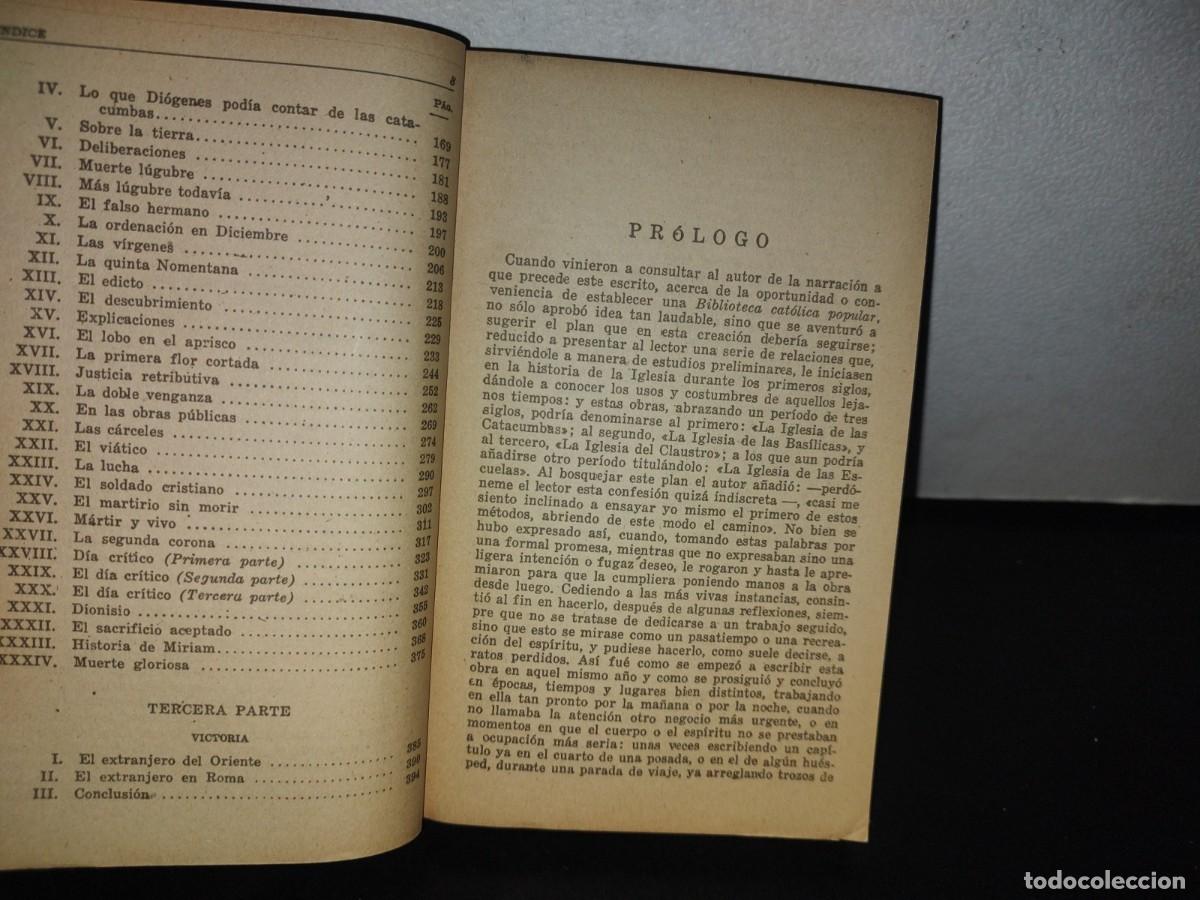 Libros de segunda mano: 95- FABIOLA - CARDENAL WISEMAN - COLECCI&Oacute;N AUSTRAL - Foto 6