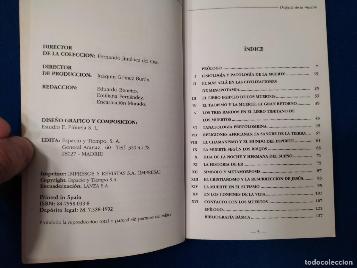 Libros de segunda mano: Despu&eacute;s de la Muerte Eduardo Beneito Ediciones Espacio y Tiempo 1992 - Foto 5