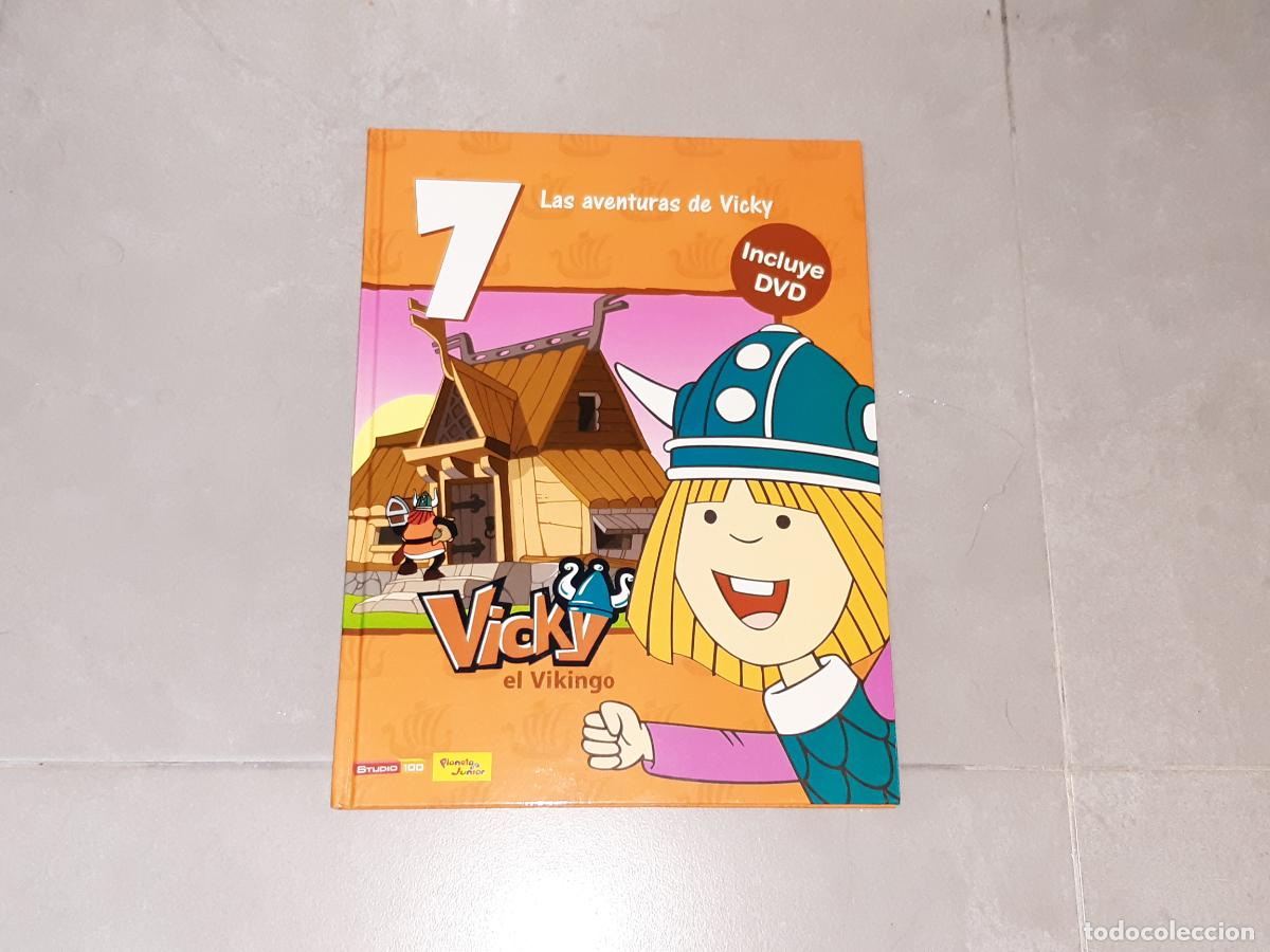 Libros de segunda mano: Libro-Cuento. Vicky el Vikingo (n&uacute;mero 7), Studio 100, con DVD, 2010 - Foto 1