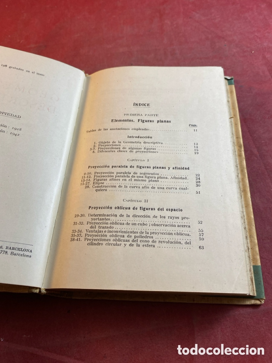 Libros de segunda mano: GEOMETR&Iacute;A DESCRIPTIVA - Foto 3