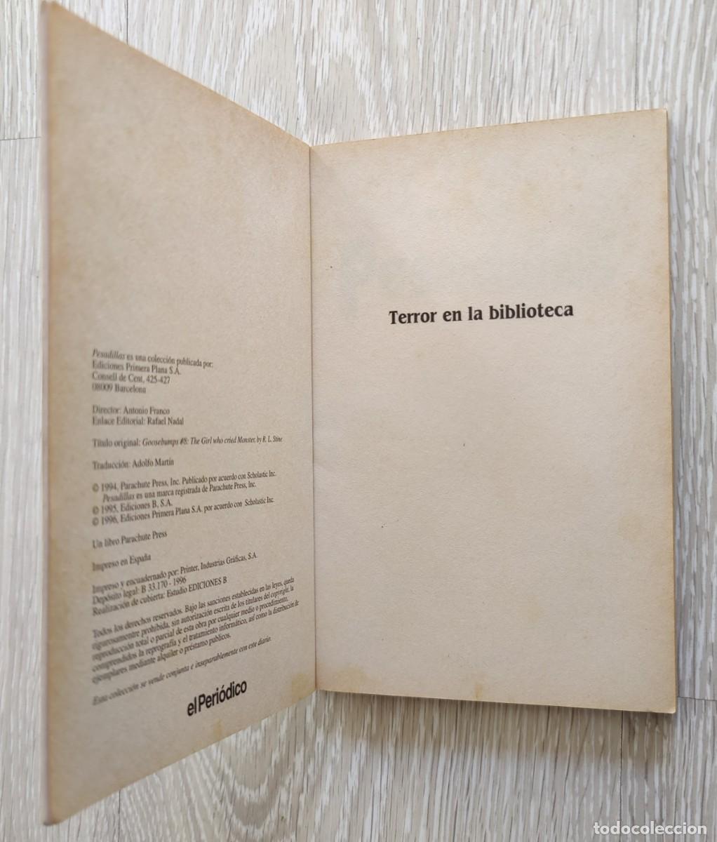 Libros de segunda mano: Libro Terror en la Biblioteca Coleccion Pesadillas - Foto 4