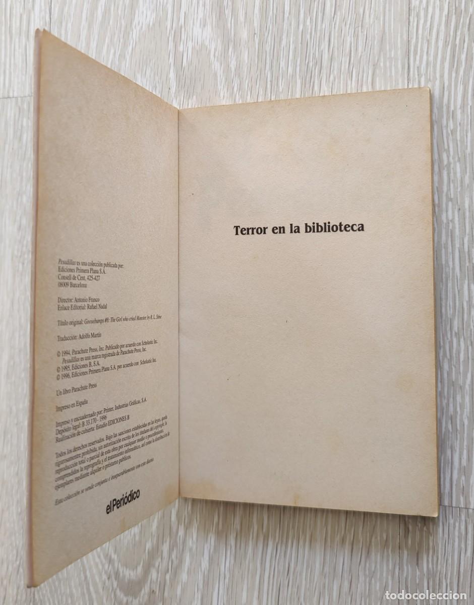 Libros de segunda mano: Libro Terror en la Biblioteca Coleccion Pesadillas - Foto 5
