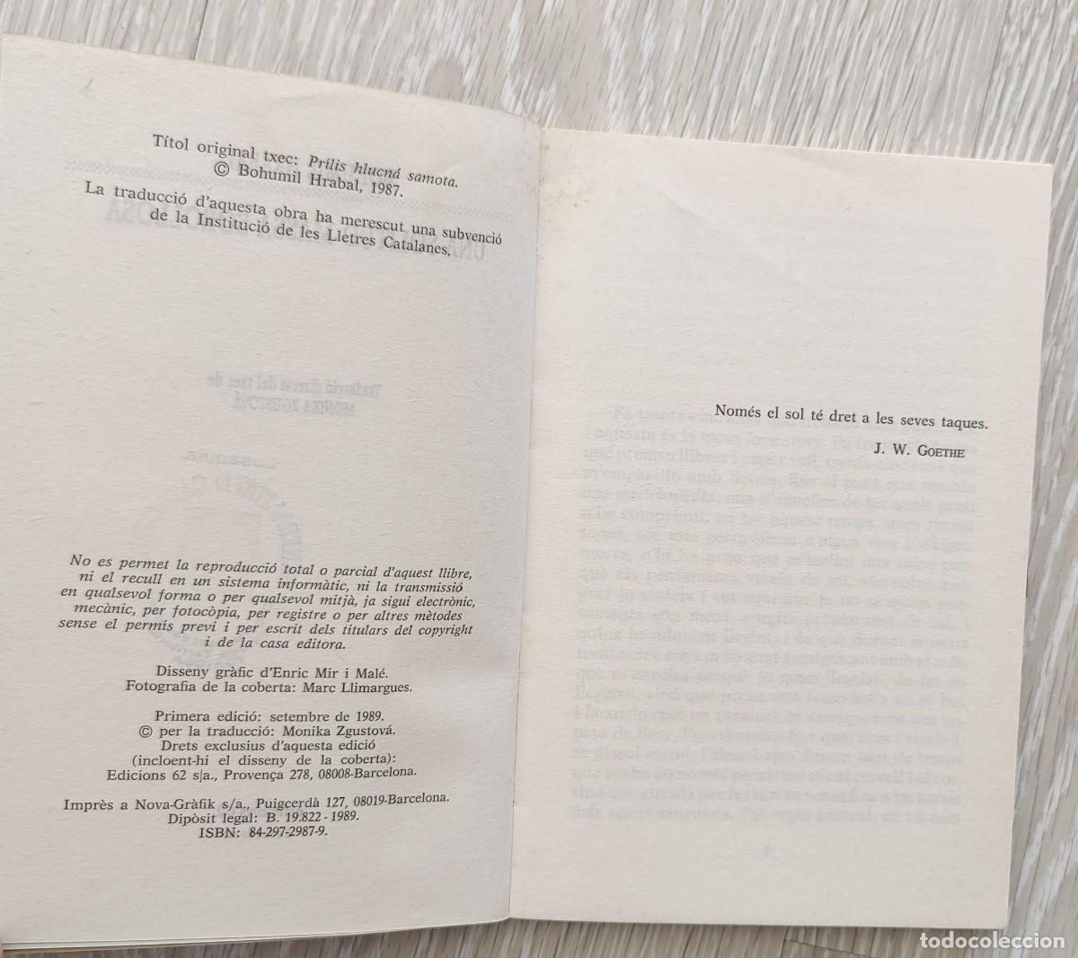 Libros de segunda mano: Libro Una solitud Massa Sorollosa - Foto 4