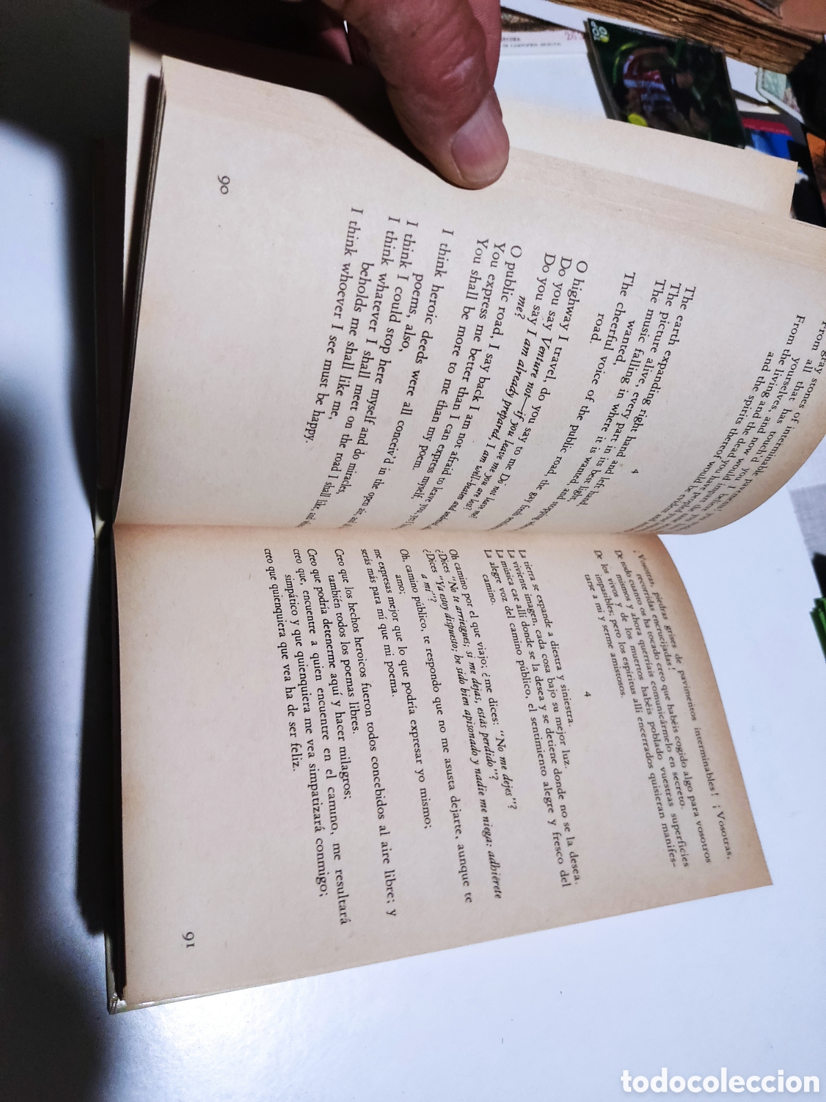Libros de segunda mano: Libro Whitman poes&iacute;a completa edici&oacute;n biling&uuml;e Tomo ll - Foto 4