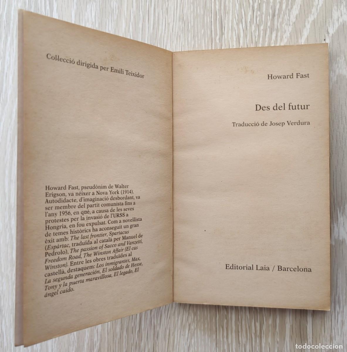 Libros de segunda mano: Libro Des Del Futur - Foto 3
