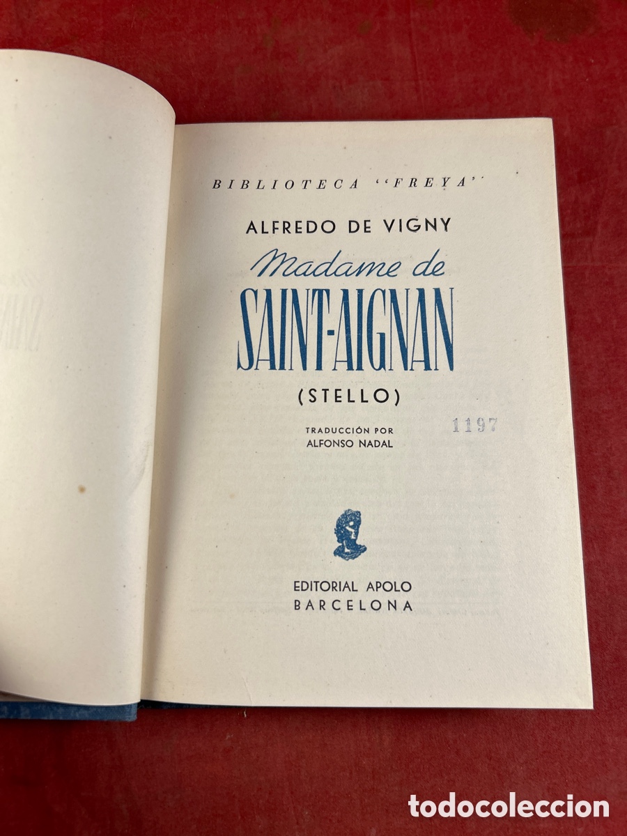 Libros de segunda mano: MADAME DE SAINT AIGNAN - Foto 3