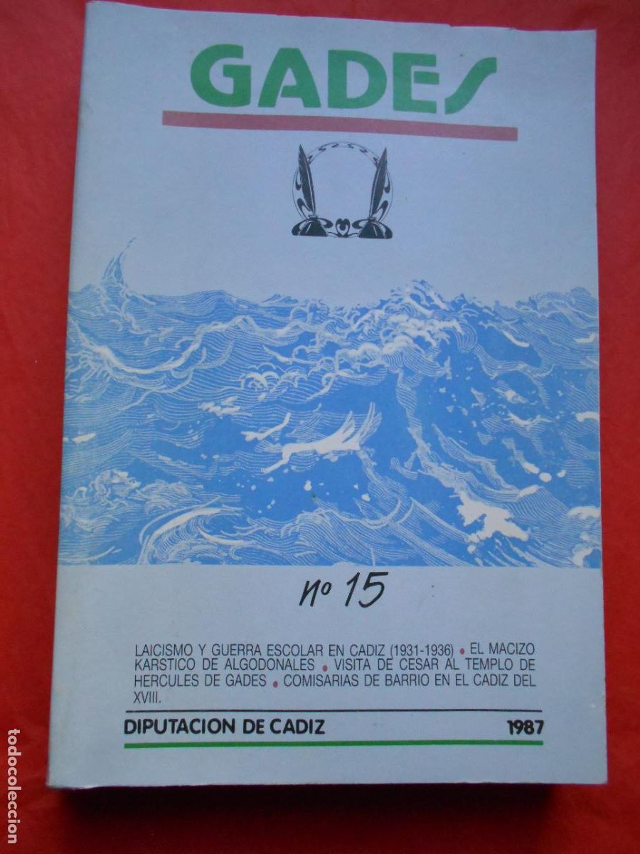 Libros de segunda mano: GADES N&ordm; 15 DIPUTACION DE CADIZ 1987 - Foto 1