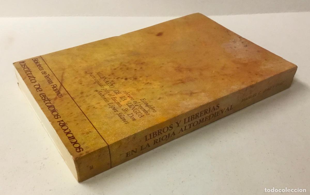 Libros de segunda mano: LIBROS Y LIBRER&Iacute;AS EN LA RIOJA ALTOMEDIEVAL. - DIAZ Y DIAZ, Manuel C. - Foto 5