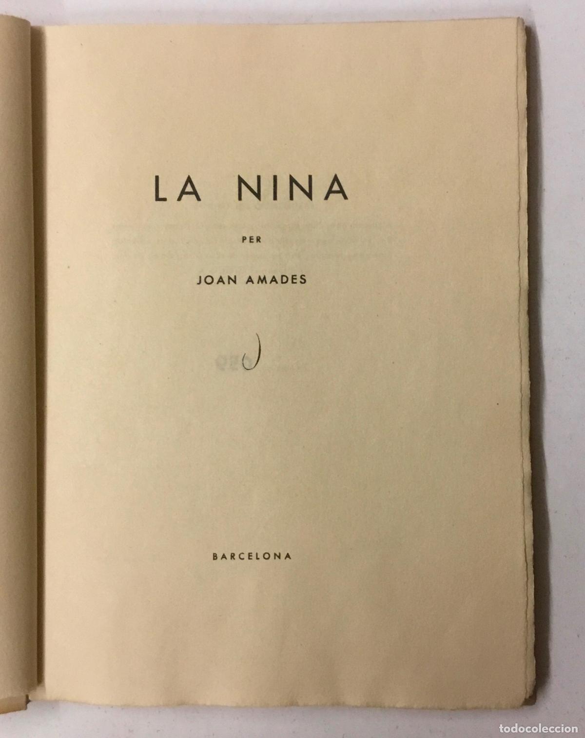 Libros de segunda mano: LA NINA. - AMADES, Joan. 1965. - Foto 2
