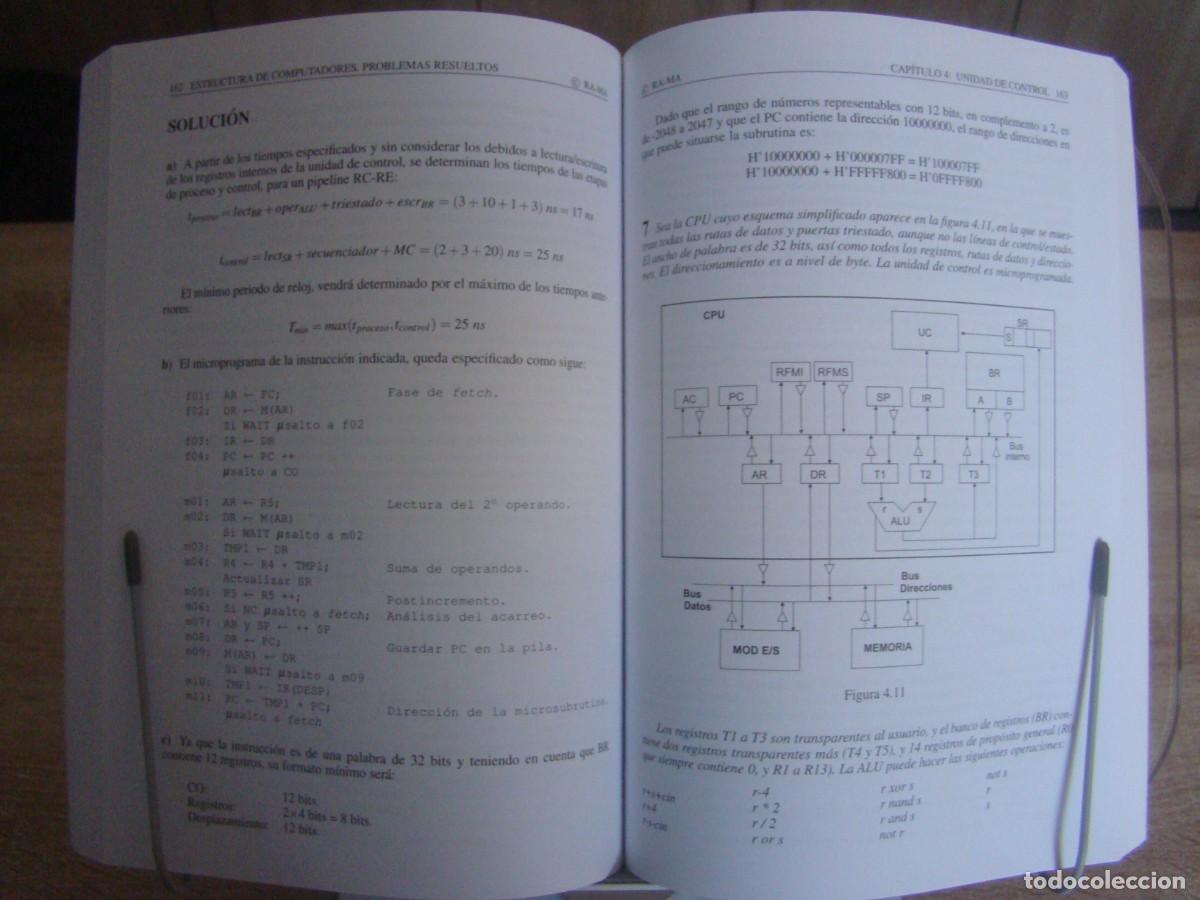 Libros de segunda mano: Estructura de computadores. Problemas resueltos - Foto 3