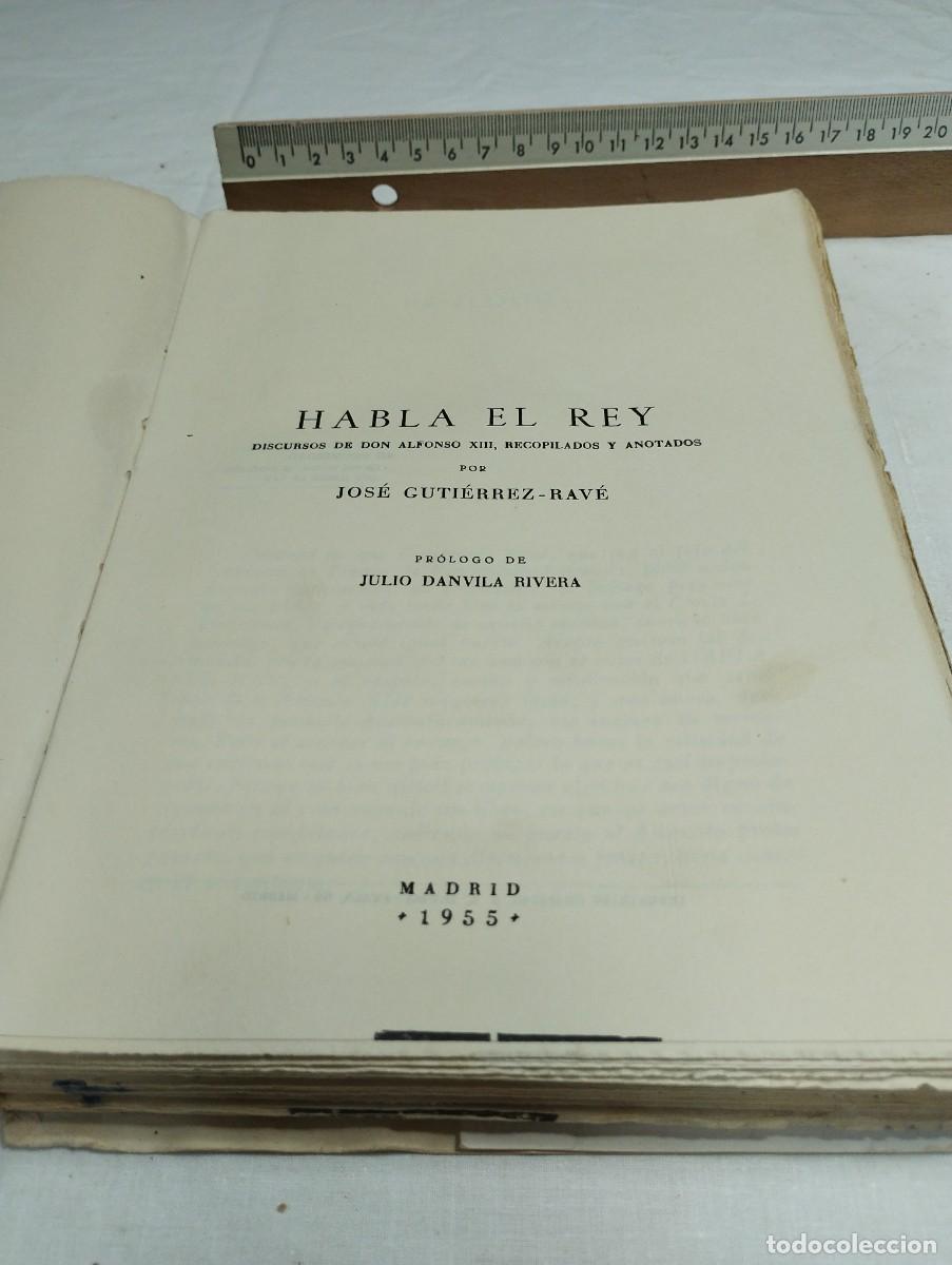 Libros de segunda mano: Habla el rey. Jos&eacute; Guti&eacute;rrez, 1955 - Foto 2