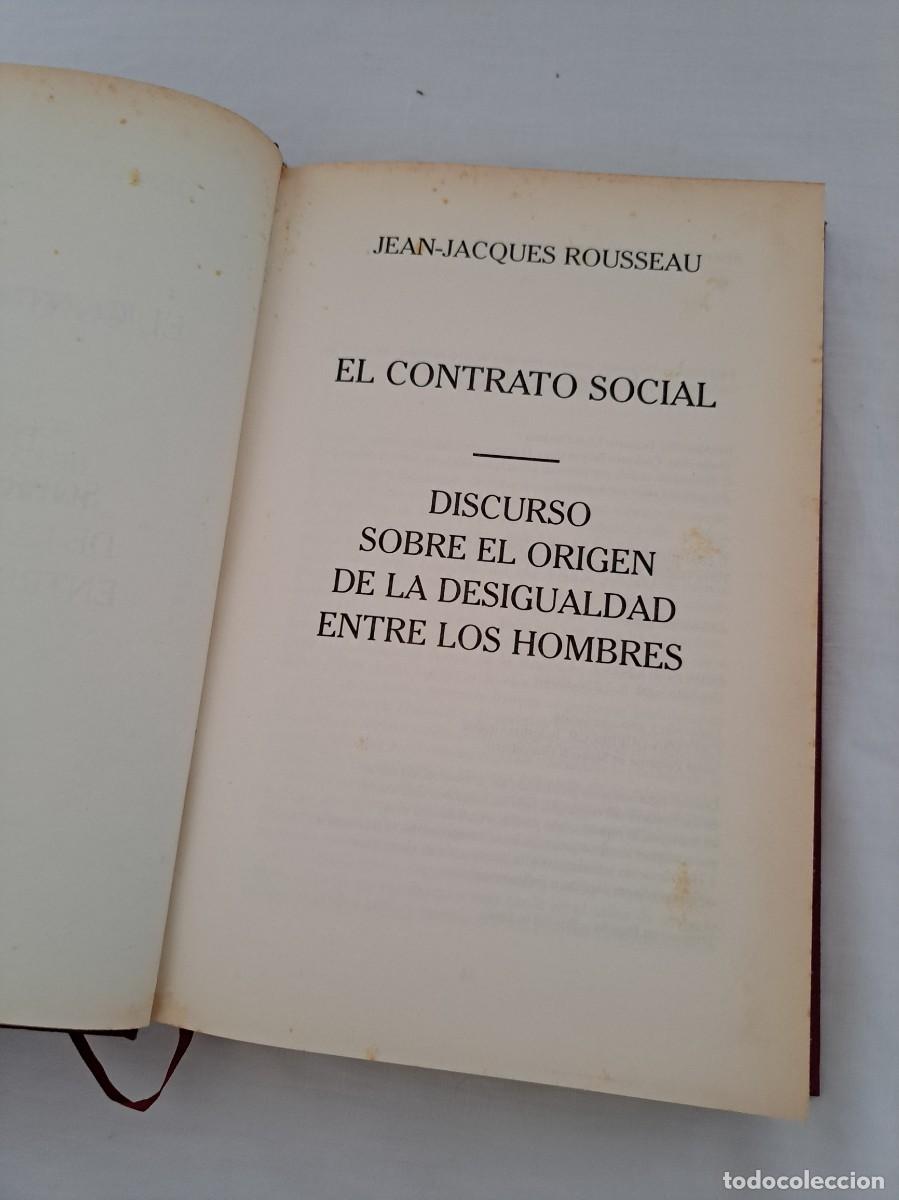 Libros de segunda mano: JEAN-JACQUES ROUSSEAU - EL CONTRATO SOCIAL - RBA 2004 - Foto 3