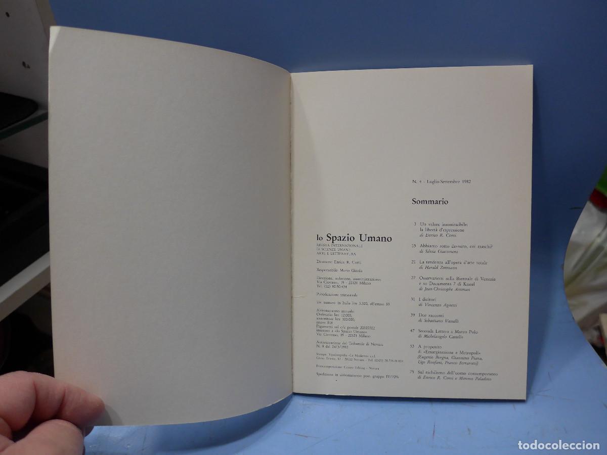 Libros de segunda mano: LO SPAZIO UMANO - Foto 3