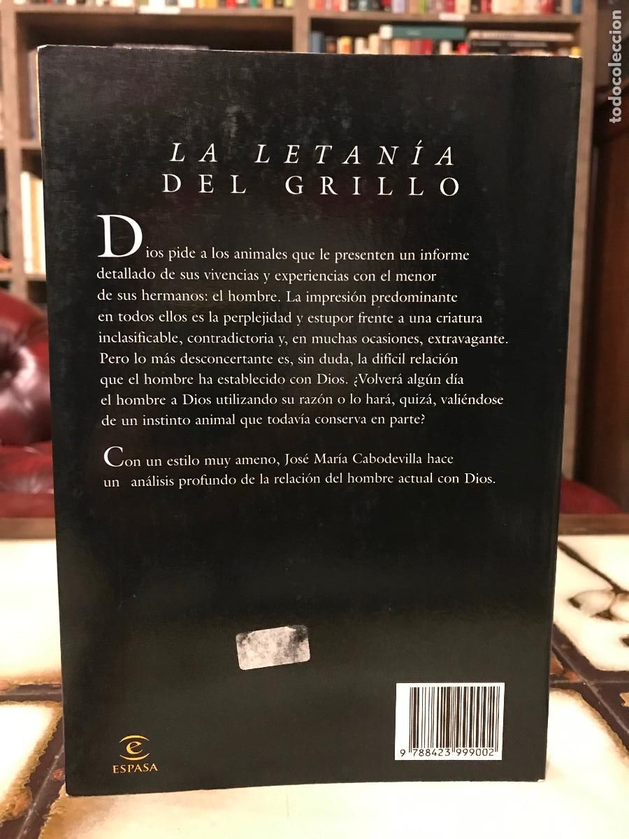 Libros de segunda mano: La letan&iacute;a del grillo. Jos&eacute; Mar&iacute;a Cabodevila. - Foto 2