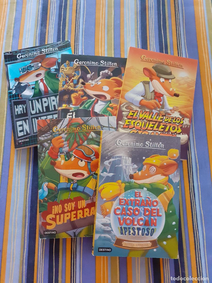 Libros de segunda mano: Lote de 5 libros de Geronimo Stilton (39-52-44-77-74) - Foto 1