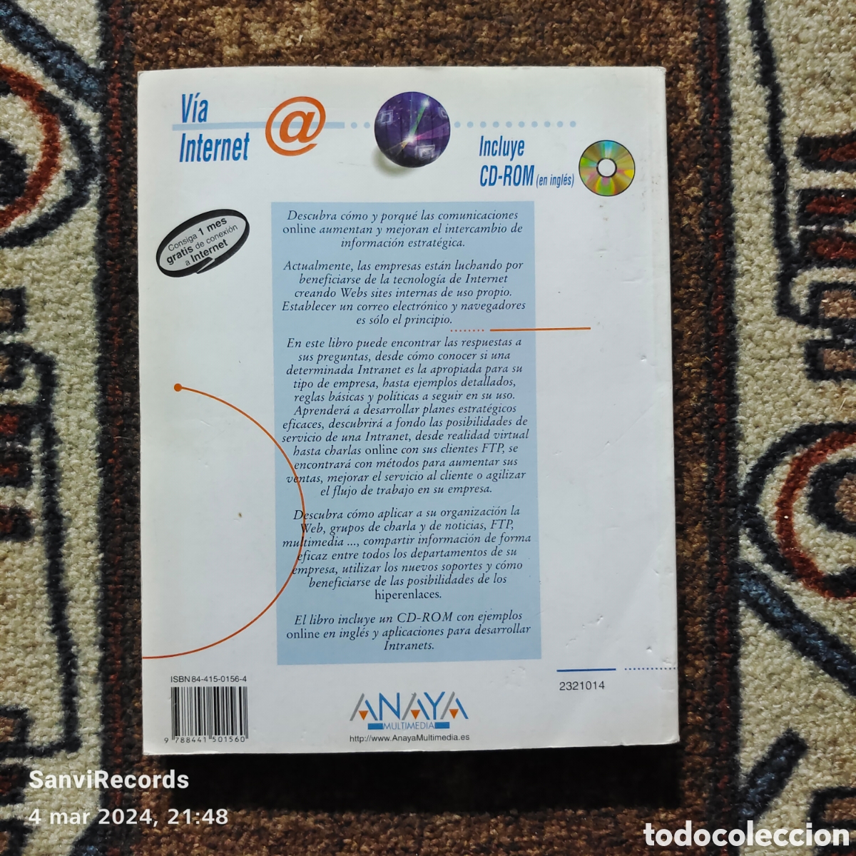 Libros de segunda mano: INTRANET, COMO VENTAJA COMPETITIVA (ANAYA) - Foto 2
