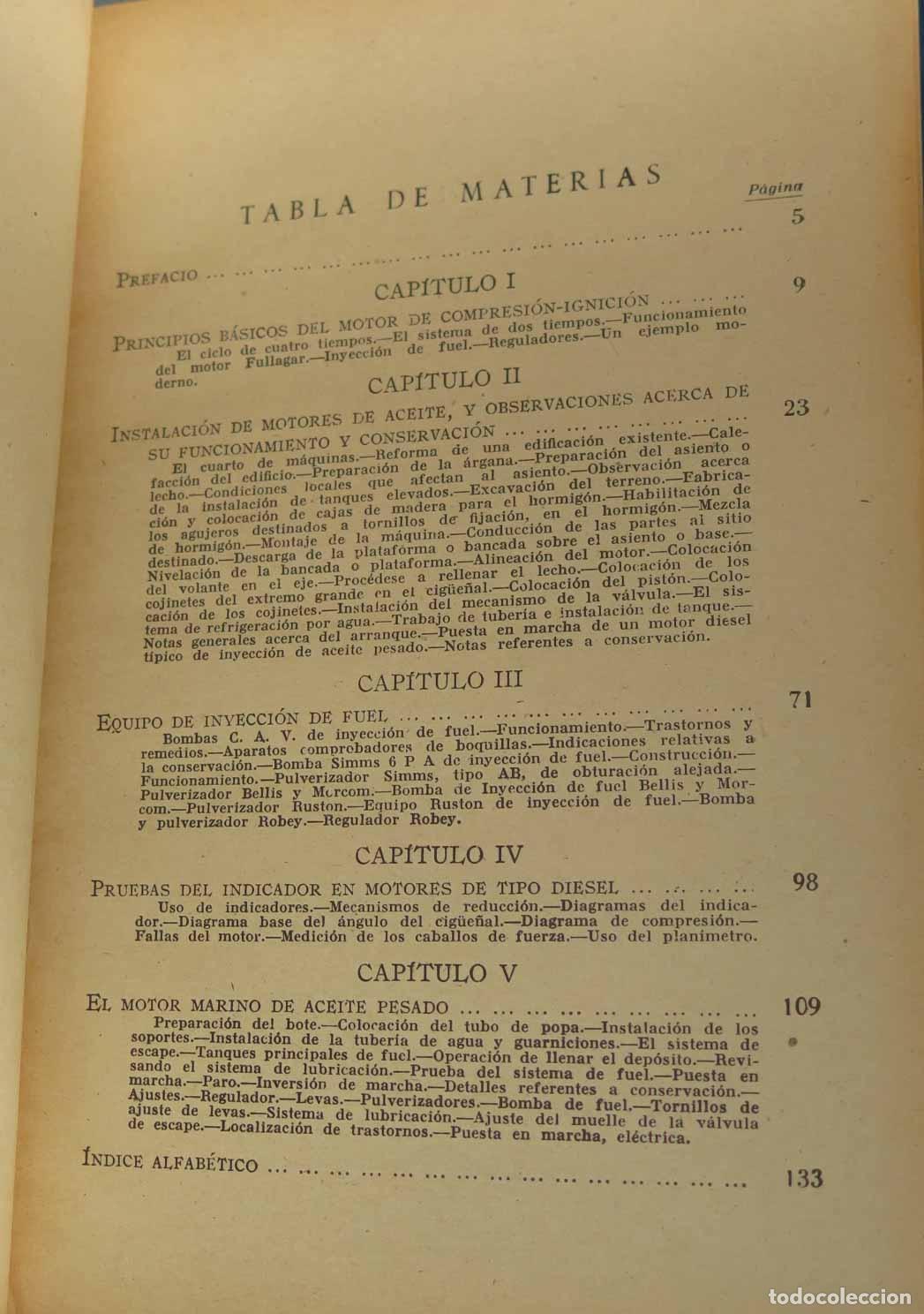 Libros de segunda mano: FUNCIONAMIENTO DEL MOTOR DIESEL. E. Molloy - Foto 2