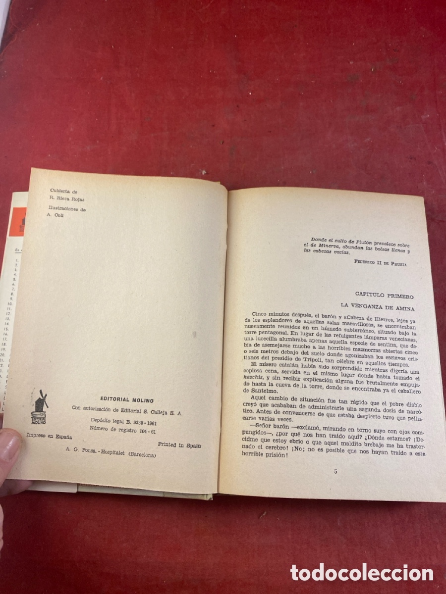 Libros de segunda mano: SALGARI. EL FILTRO DE LOS CALIFAS - Foto 3