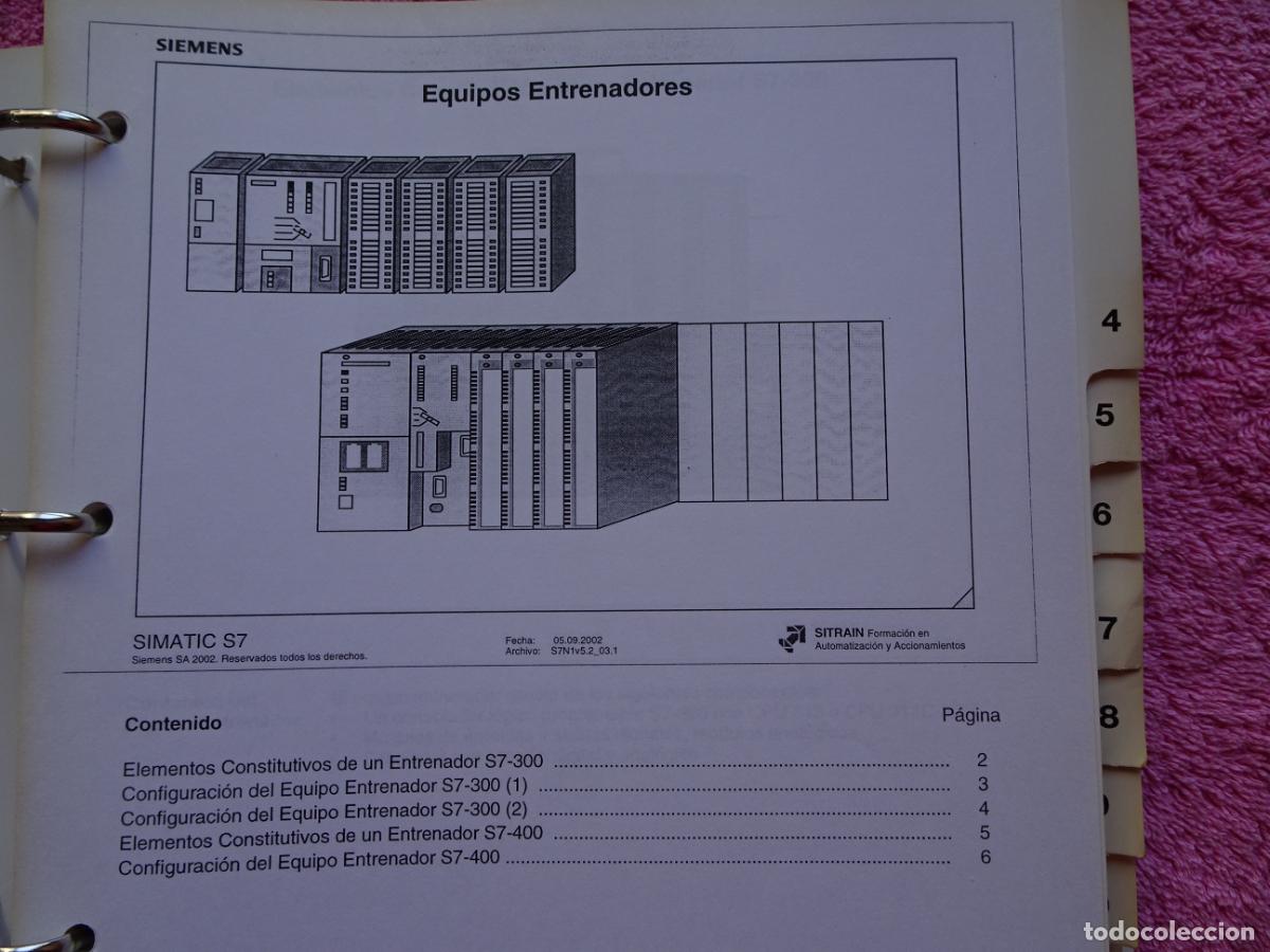 Libros de segunda mano: autom&aacute;tas programables s7 nivel 1 simatic version octubre 2002 a&ntilde;o 2005 curso de formacion siemens - Foto 17
