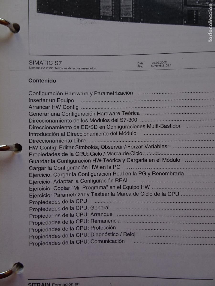 Libros de segunda mano: autom&aacute;tas programables s7 nivel 1 simatic version octubre 2002 a&ntilde;o 2005 curso de formacion siemens - Foto 19