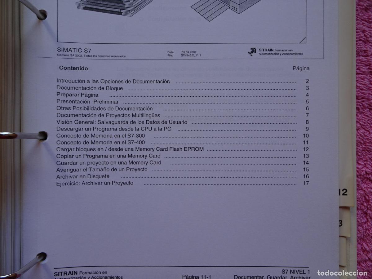 Libros de segunda mano: autom&aacute;tas programables s7 nivel 1 simatic version octubre 2002 a&ntilde;o 2005 curso de formacion siemens - Foto 25