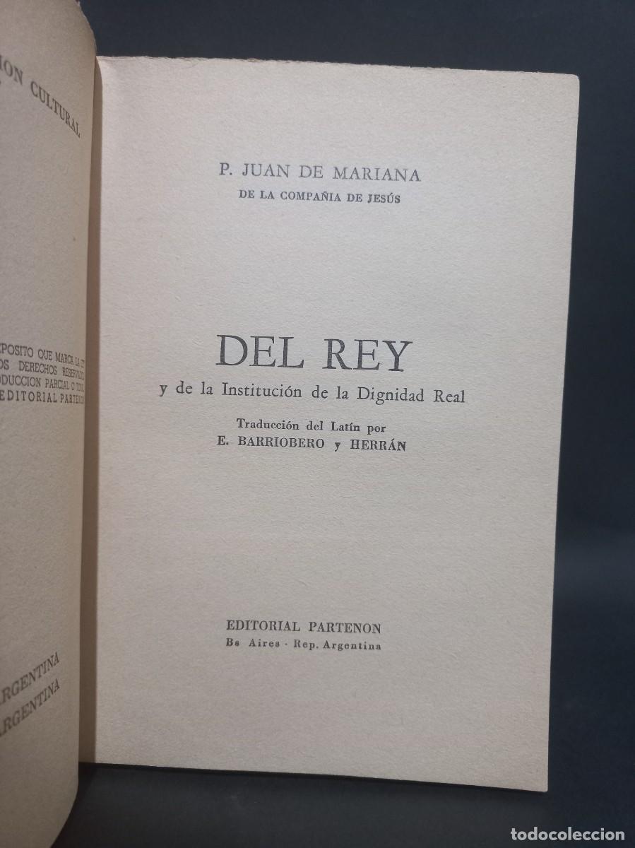 Libros de segunda mano: JUAN DE MARIANA - DEL REY - PRIMERA EDICI&Oacute;N EN ESPA&Ntilde;OL - 1945 - Foto 2