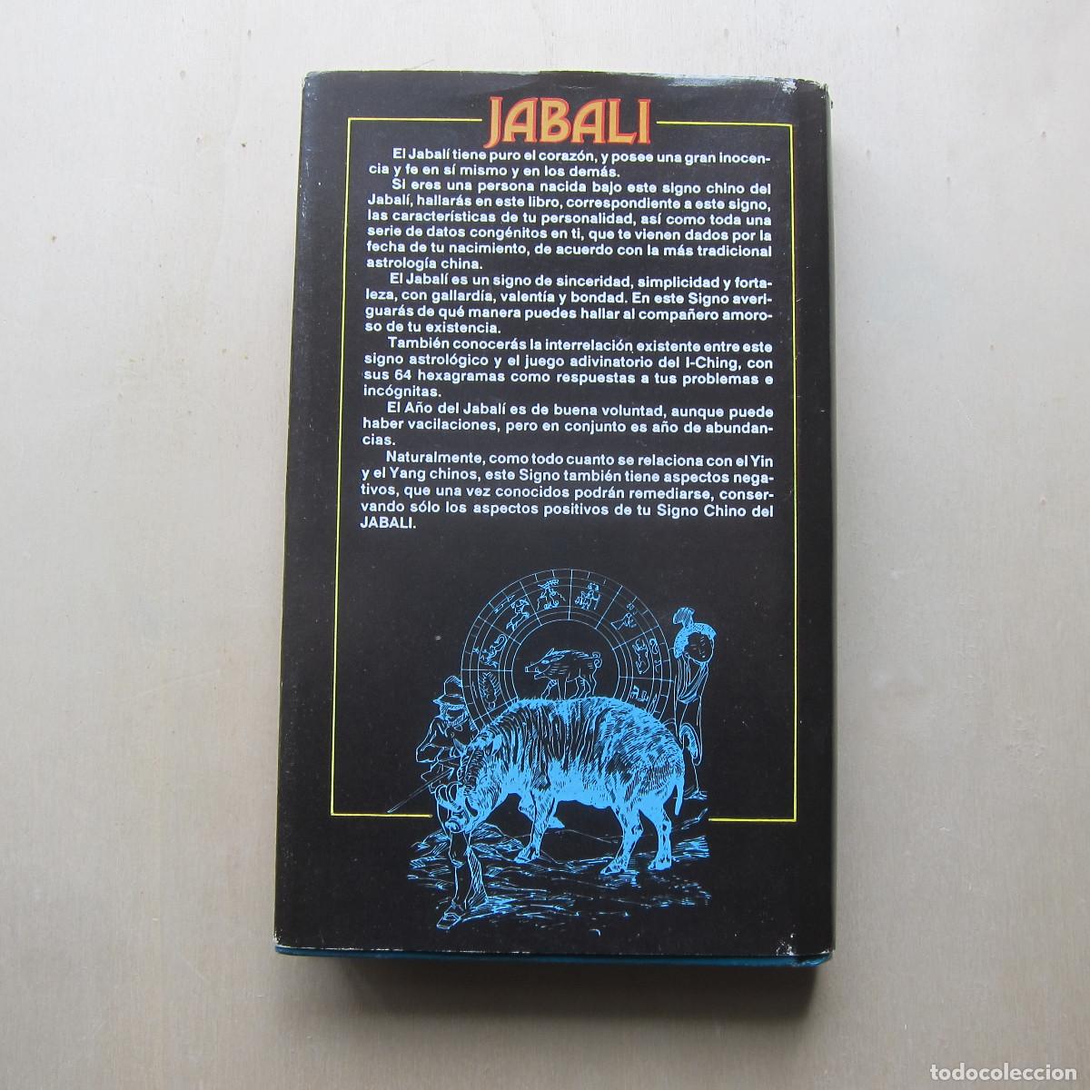 Libros de segunda mano: JABAL&Iacute;. HOR&Oacute;SCOPO CHINO (IBERLIBRO) ESOTERISMO - Foto 2