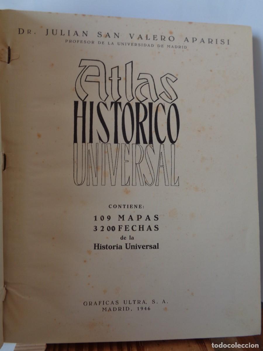 Libros de segunda mano: # ATLAS HISTORICO UNIVERSAL. A&ntilde;o.- 1946. # C-2. - Foto 4