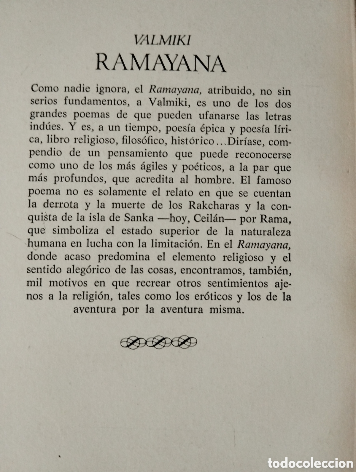 Libros de segunda mano: Ramayana. - Foto 2
