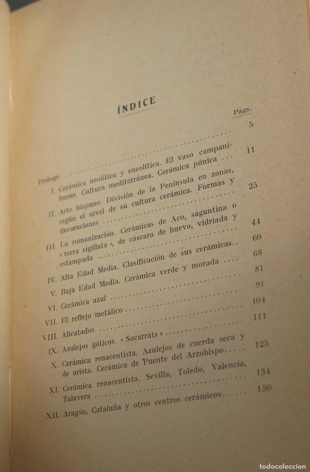 Libros de segunda mano: Cer&aacute;mica espa&ntilde;ola. Gonz&aacute;lez Mart&iacute; - Foto 2
