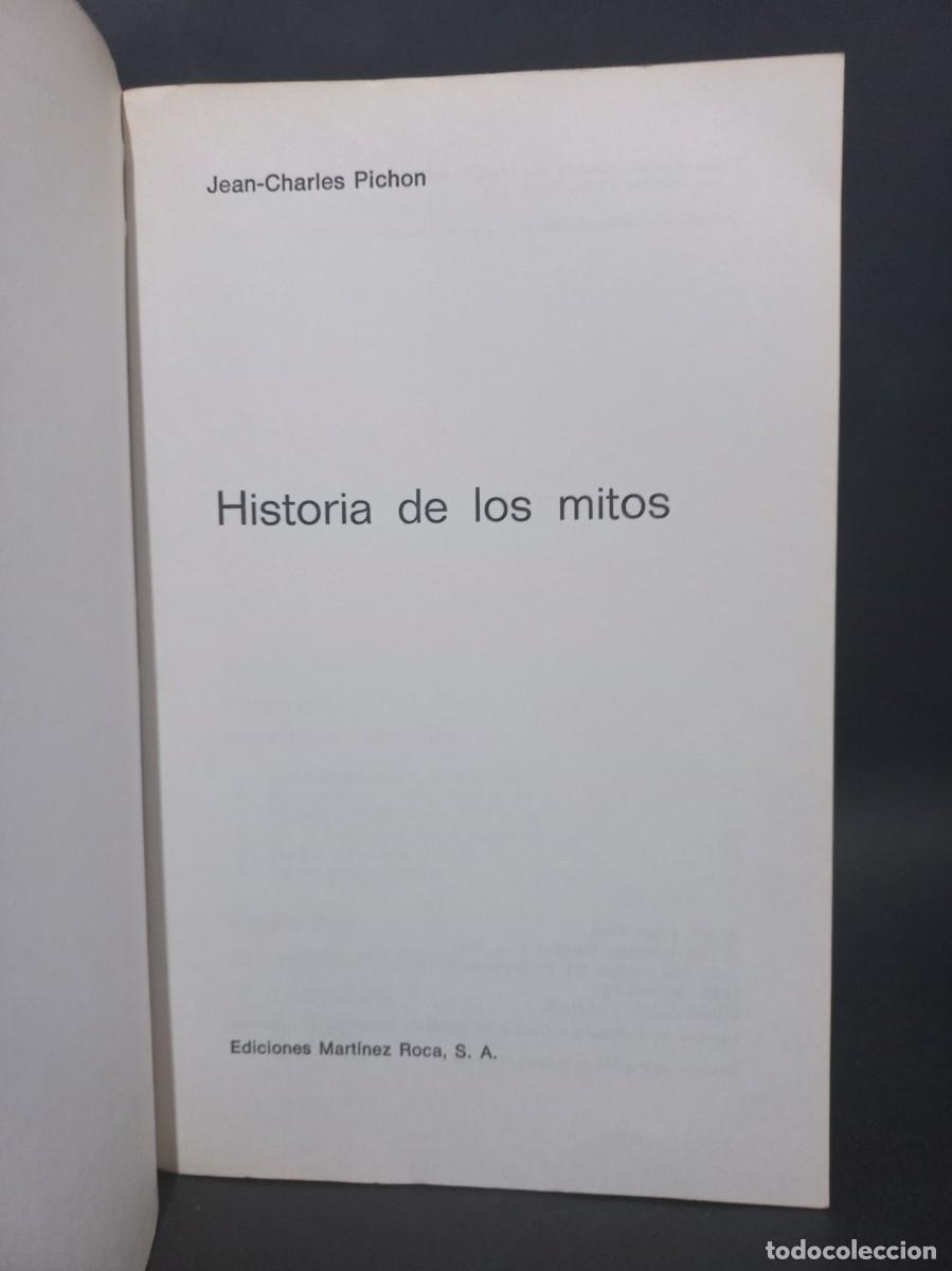 Libros de segunda mano: JEAN-CHARLES PICHON - HISTORIA DE LOS MITOS - 1977 - Foto 3