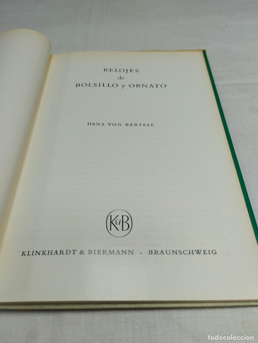 Libros de segunda mano: Relojes de bolsillo y ornato. Bertele, 1964 - Foto 2