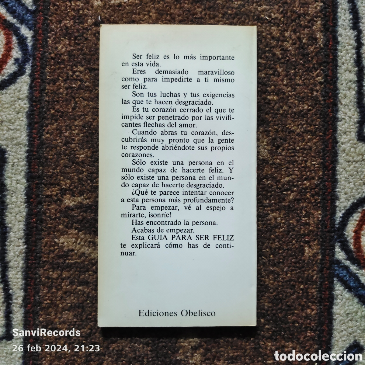 Libros de segunda mano: GU&Iacute;A PR&Aacute;CTICA PARA SER FELIZ (EDICIONES OBELISCO) - Foto 2