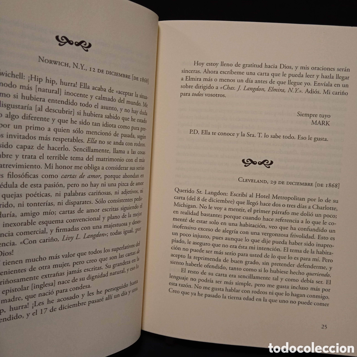 Libros de segunda mano: CARTAS DE AMOR - MARK TWAIN - FUNAMBULISTA 2011 #8466 - Foto 5