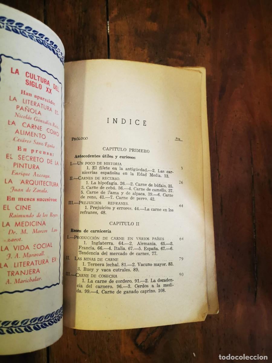 Libros de segunda mano: SANZ EGA&Ntilde;A, C. La carne como alimento - Foto 2