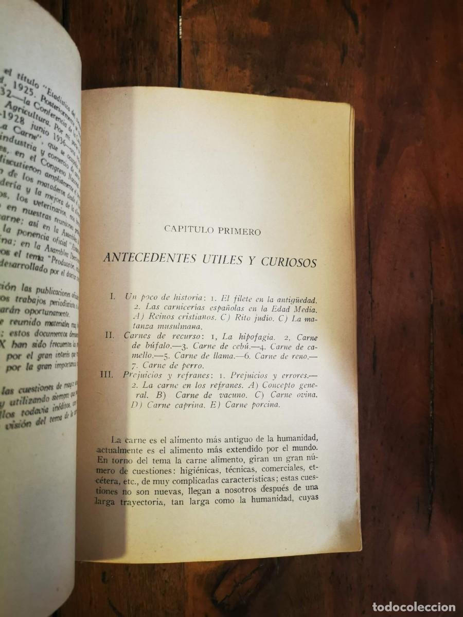 Libros de segunda mano: SANZ EGA&Ntilde;A, C. La carne como alimento - Foto 5