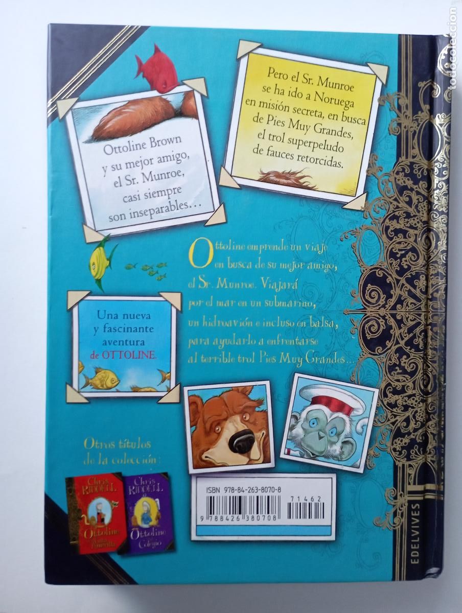 Libros de segunda mano: OTTOLINE EN EL MAR - CHRIS RIDDELL - EDELVIVES - A&Ntilde;O 2011 - CON LOS BINOCULOS - COMO NUEVO - Foto 3