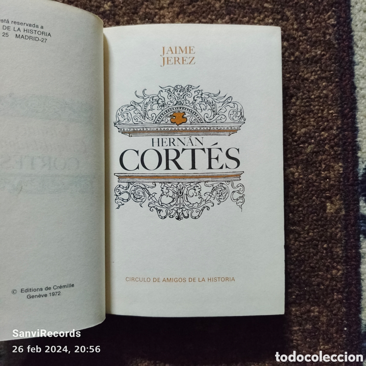 Libros de segunda mano: HERN&Aacute;N CORT&Eacute;S (JAIME JEREZ) (C&Iacute;RCULO DE AMIGOS DE LA HISTORIA) - Foto 2
