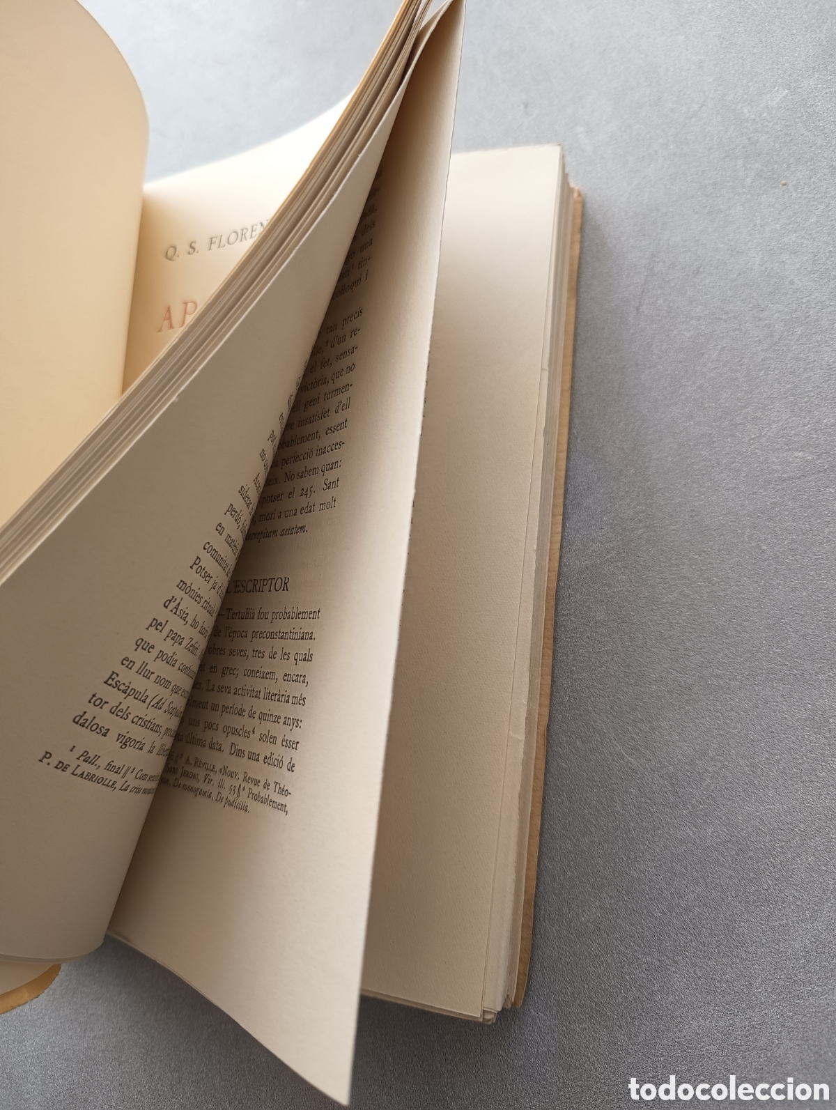 Libros de segunda mano: Apolog&egrave;tic. Tertul&bull;li&agrave;. Escriptors Llatins. Bernat Metge. - Foto 3