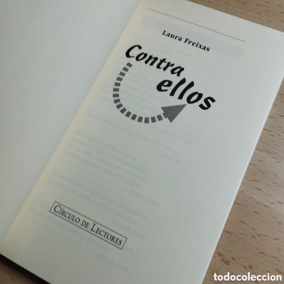 Libros de segunda mano: Contra ellos. Laura Freixas. 1995. Circulo de lectores - Foto 4